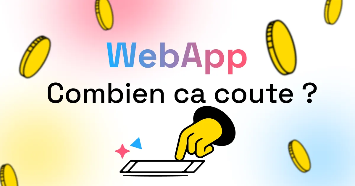 Icône stylisée d'un navigateur web affichant une application, symbolisant une "webapp".
