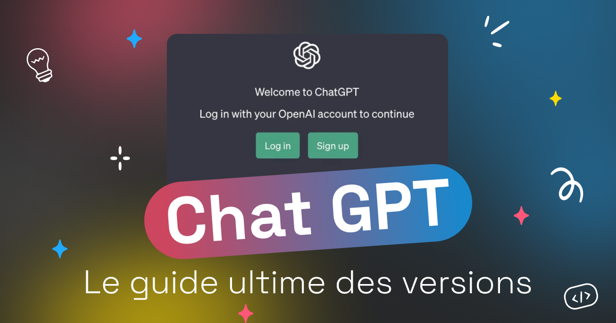 Chronologie visuelle des différentes versions de ChatGPT (GPT-1 à GPT-4o) avec leurs dates et caractéristiques clés.