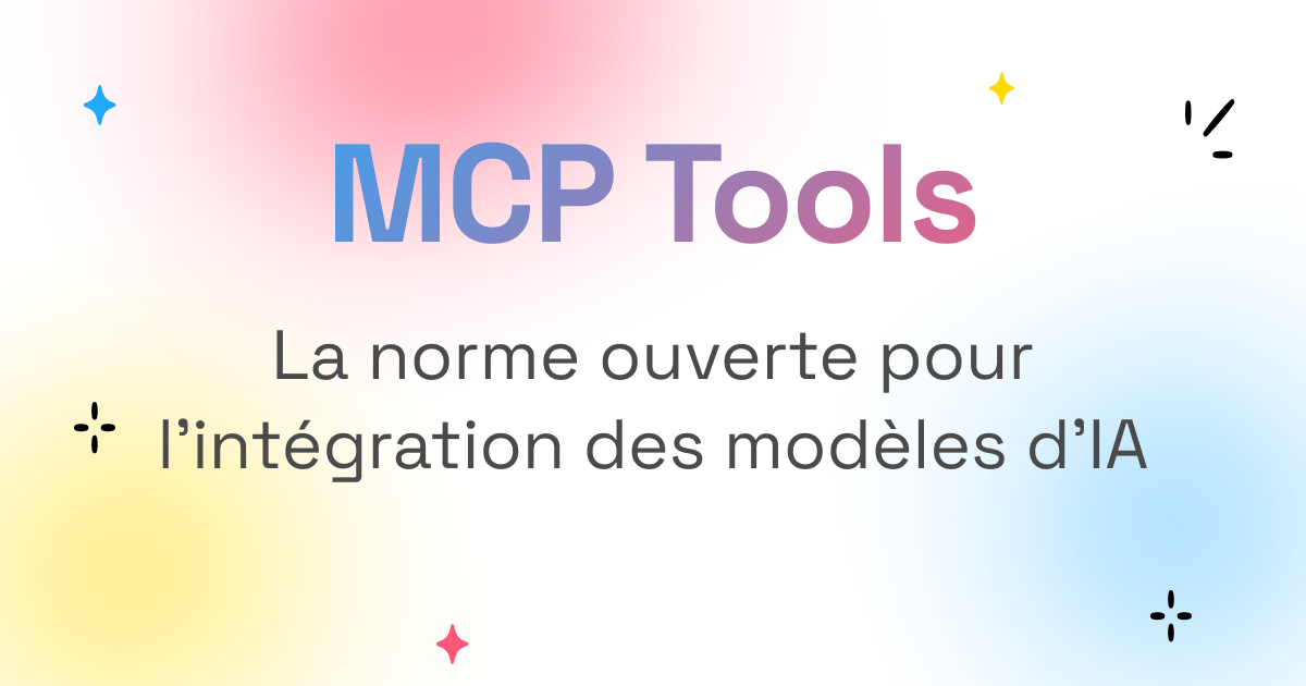 Schéma architectural du Model Context Protocol (MCP) montrant l'intégration entre modèles IA et sources de données