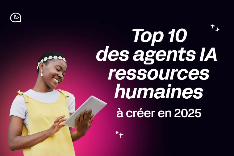 Interface d'agents IA RH illustrant le tri automatisé de CV, l'analyse de compétences et l'optimisation de l'onboarding