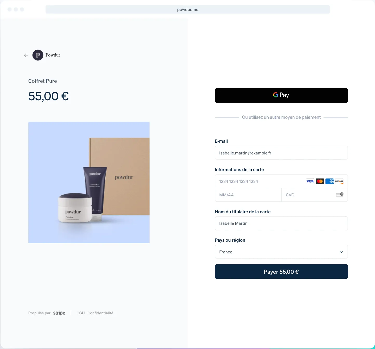 paiement no code stripe