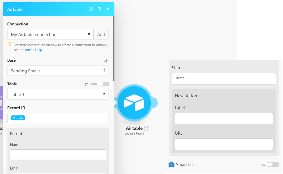 Confirmation exécution Airtable