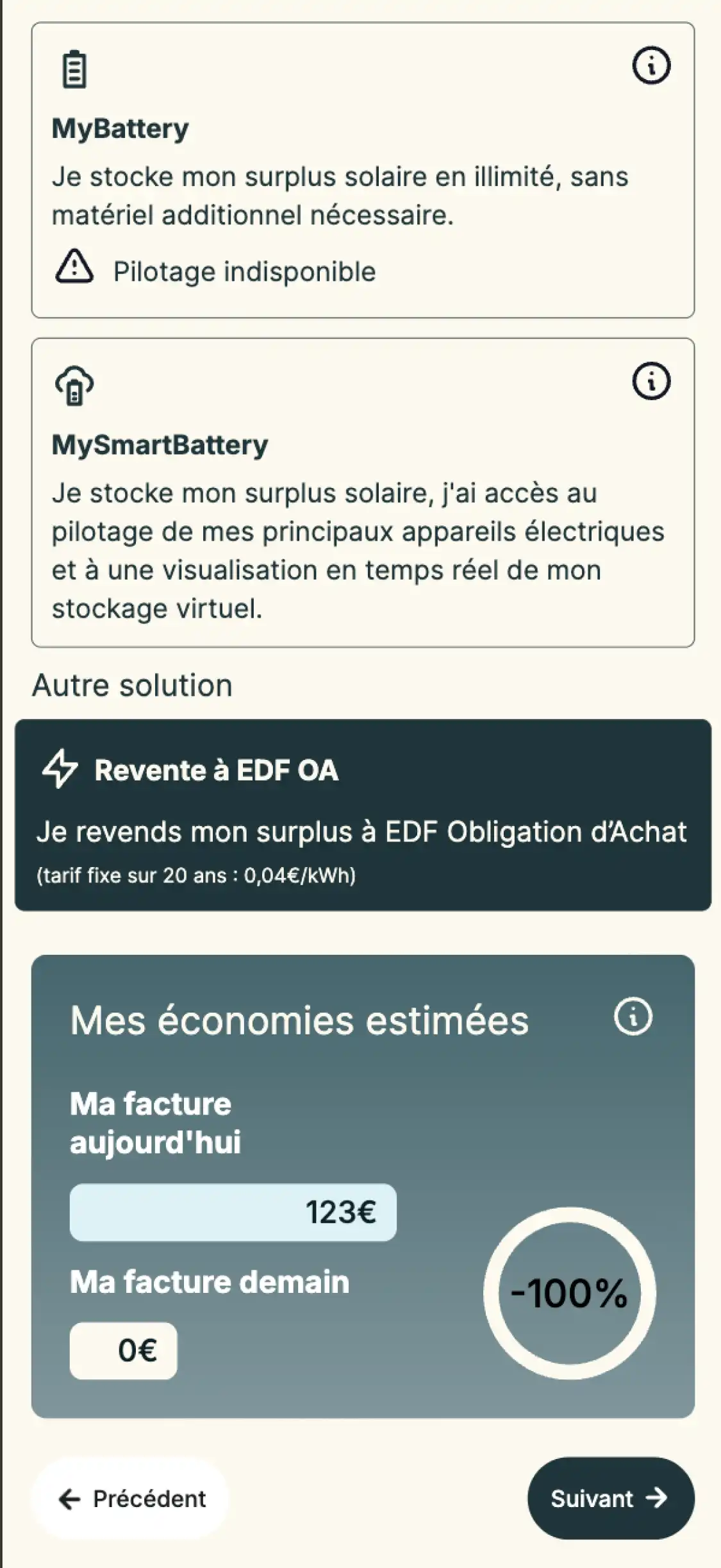 Mylight Calculateur