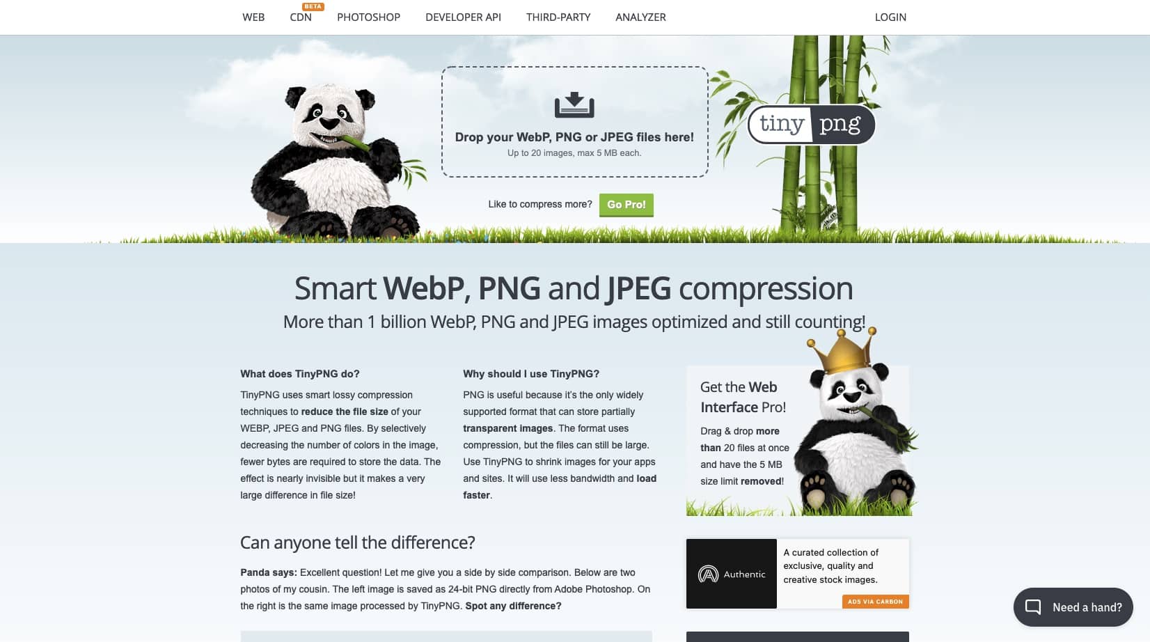 Convertisseur d'image gratuit Tiny png