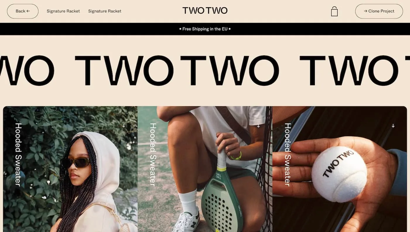 Two Two template e-commerce responsive