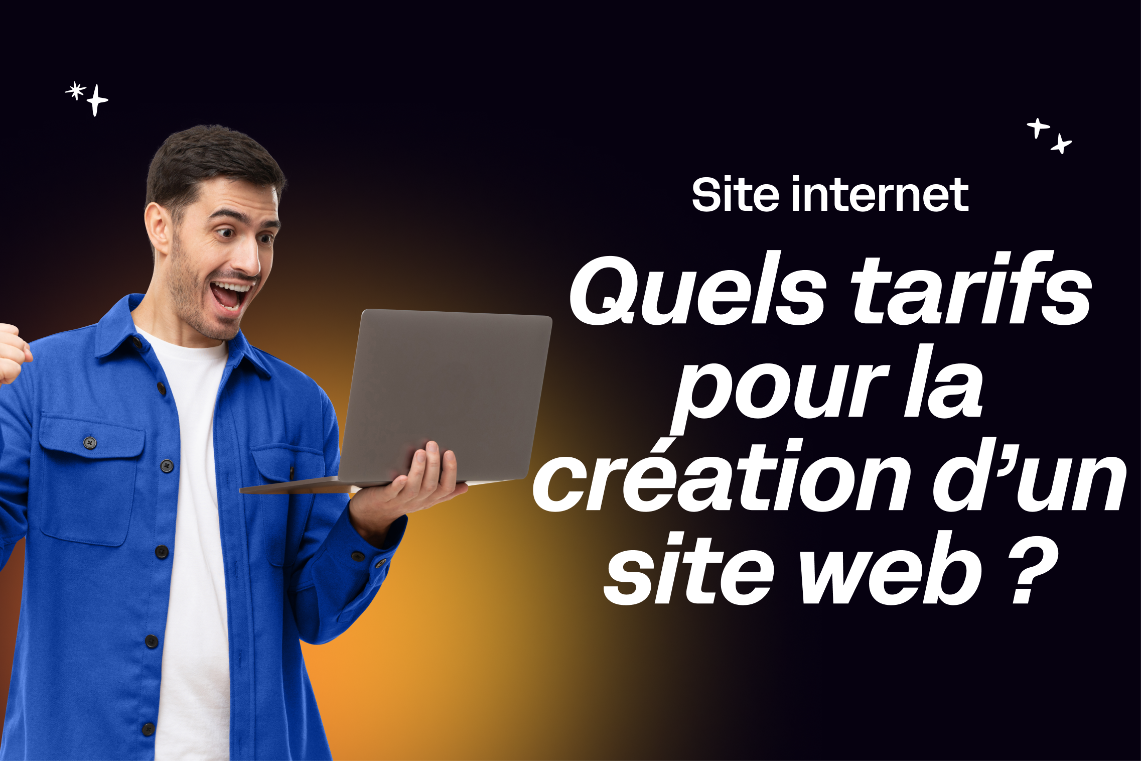 miniature avec écrit dessus : "site internet quels tarifs pour la création site web ? "