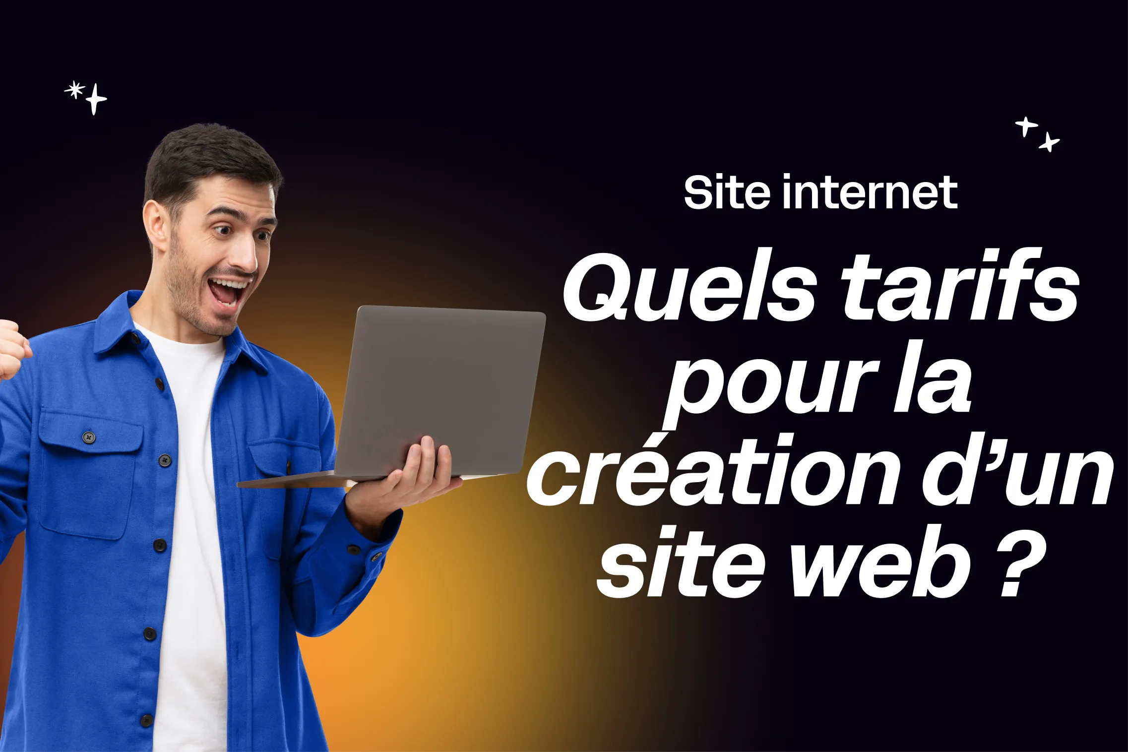 miniature avec écrit dessus : "site internet quels tarifs pour la création site web ? "