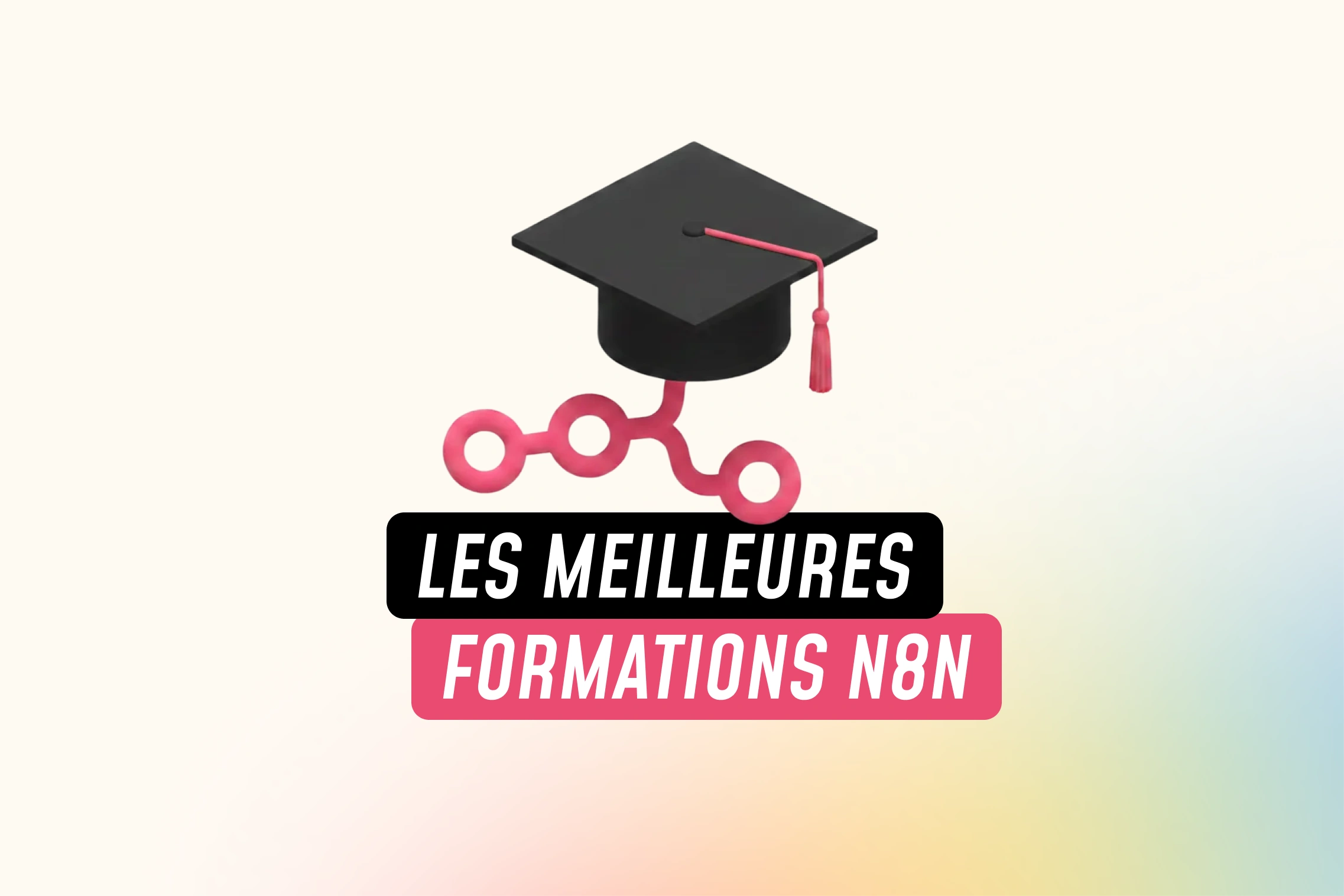 miniature avec écrit dessus : "Formation n8n pour automatiser sans code"