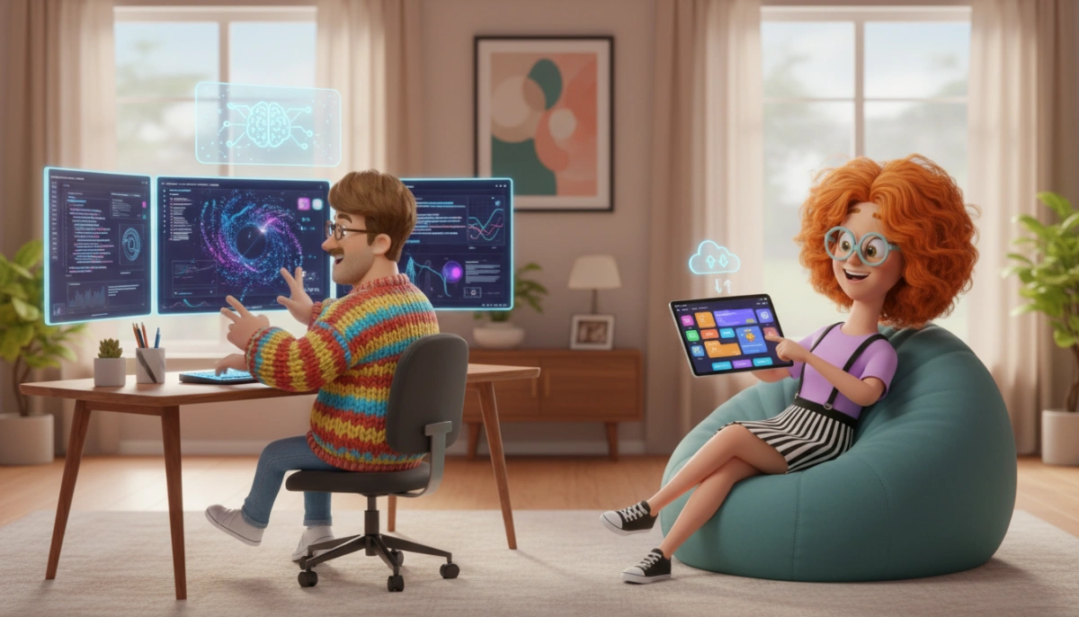 Image "Vibe coding vs low code"