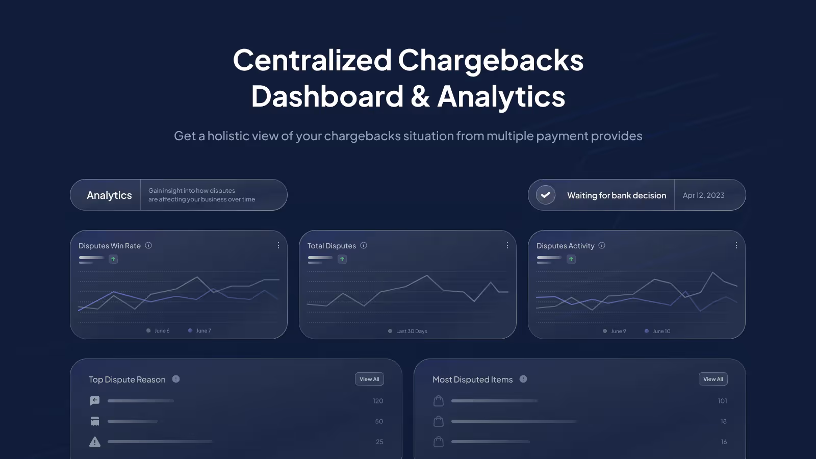 O chargeflow possui um painel centralizado e recursos de análise