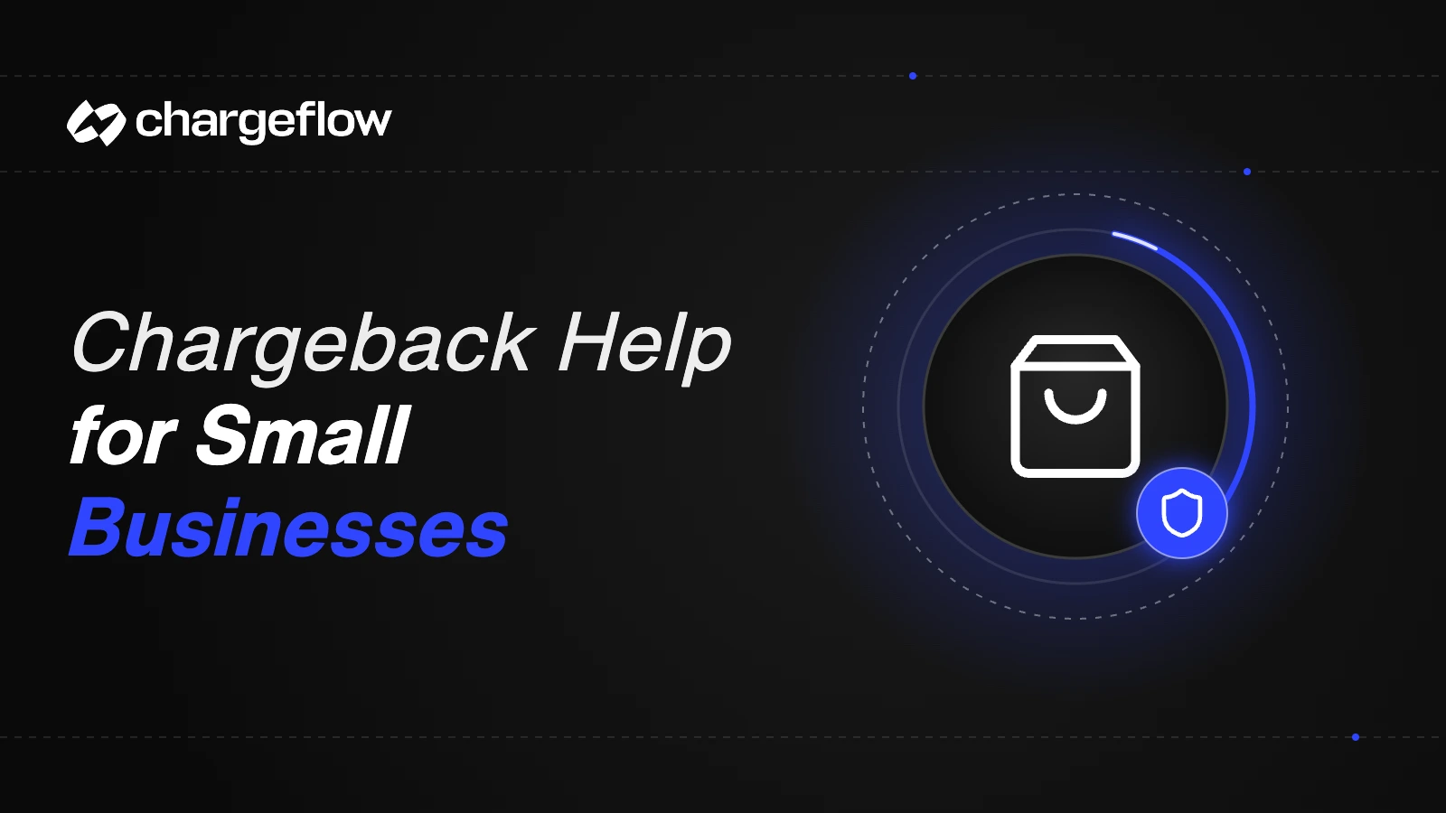 Chargeback management for small businesses, shopping bag icon