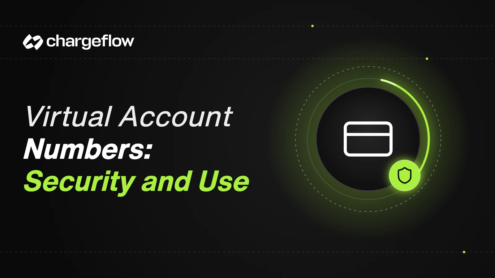 Virtual account numbers security, card icon