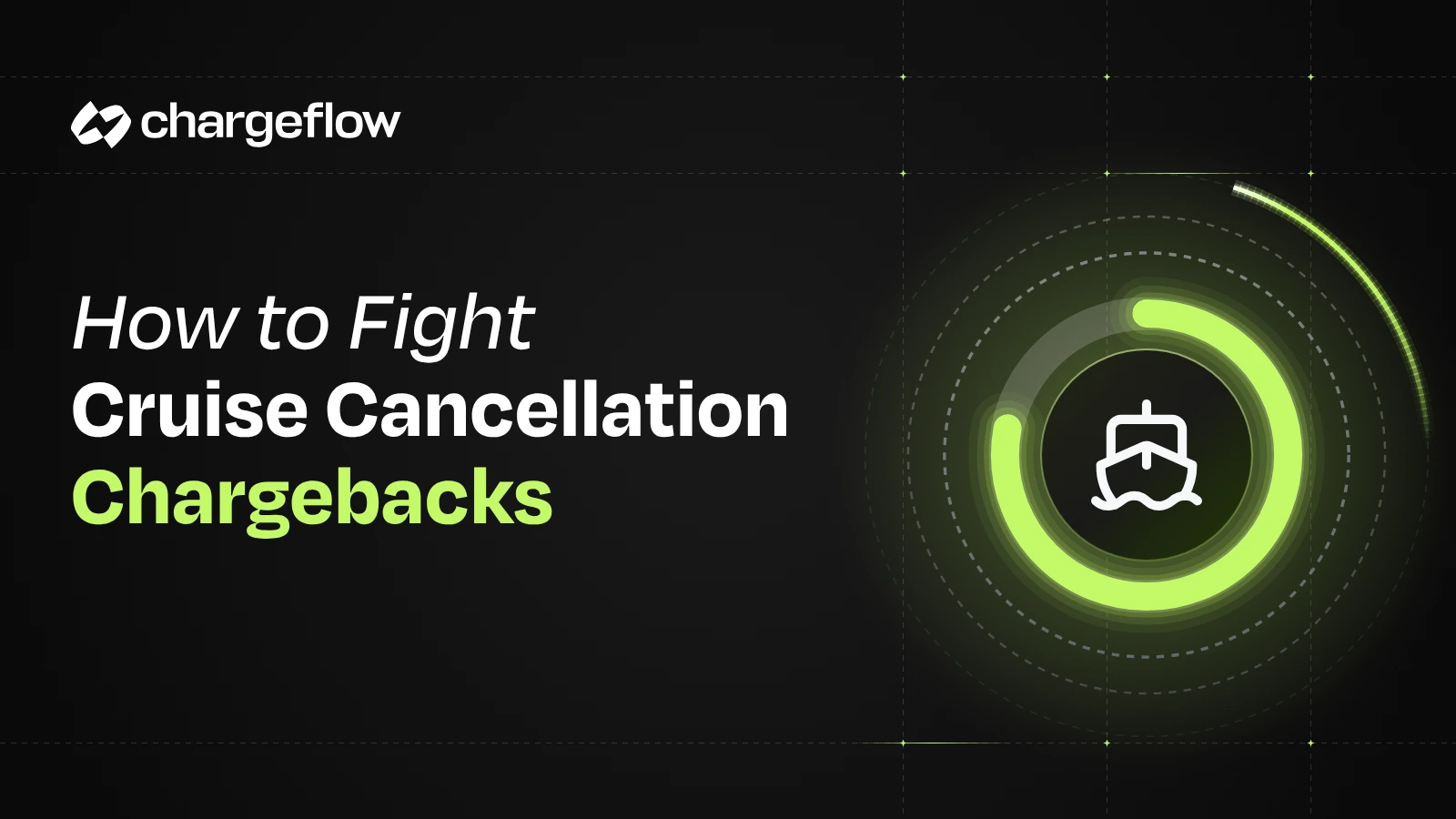 How to fight cruise cancellation chargebacks, cruise ship icon