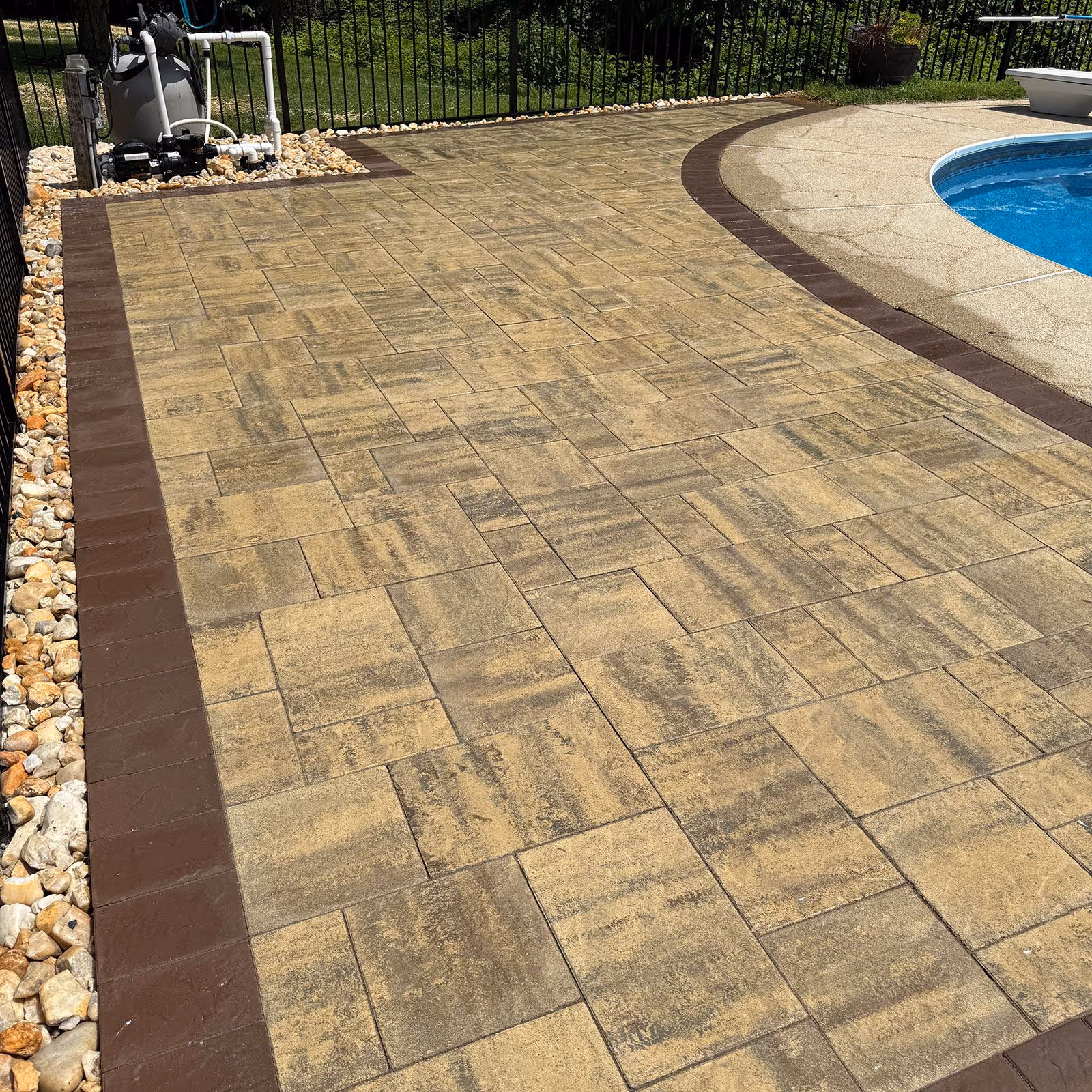 New paver patio for patio installer near me in Annapolis, MD by Larsen’s Lawn & Landscape
