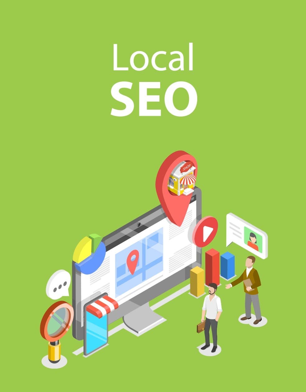 eCommerce business owner optimizing local SEO strategy on laptop