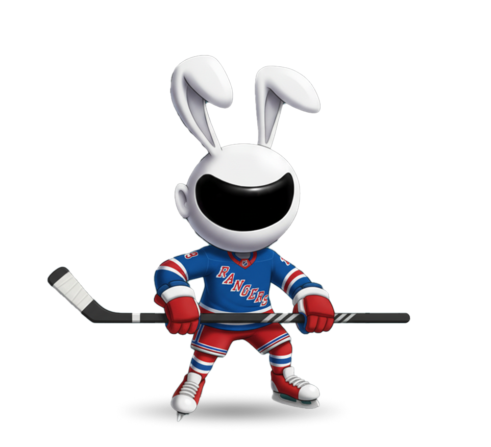 Moon Rabbit character dressed in Rangers Uniform