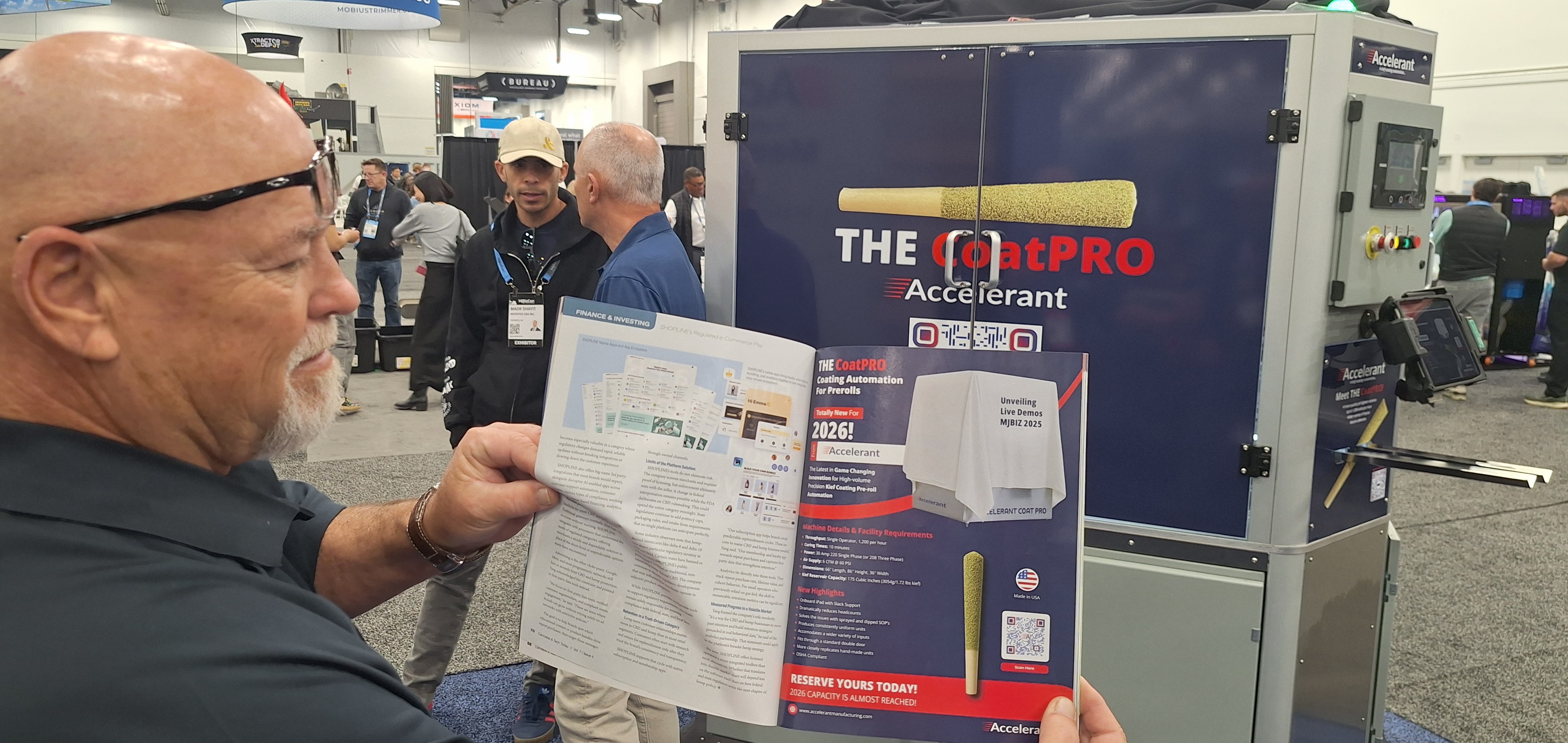 Award Winning Pre-roll Machine of the year from Accelerant Manufacturing