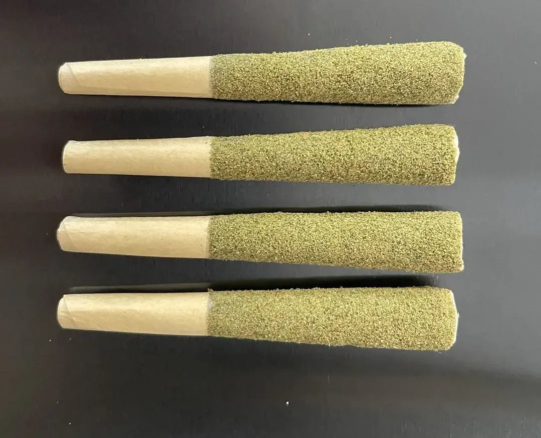 Kief-coated pre-rolls example