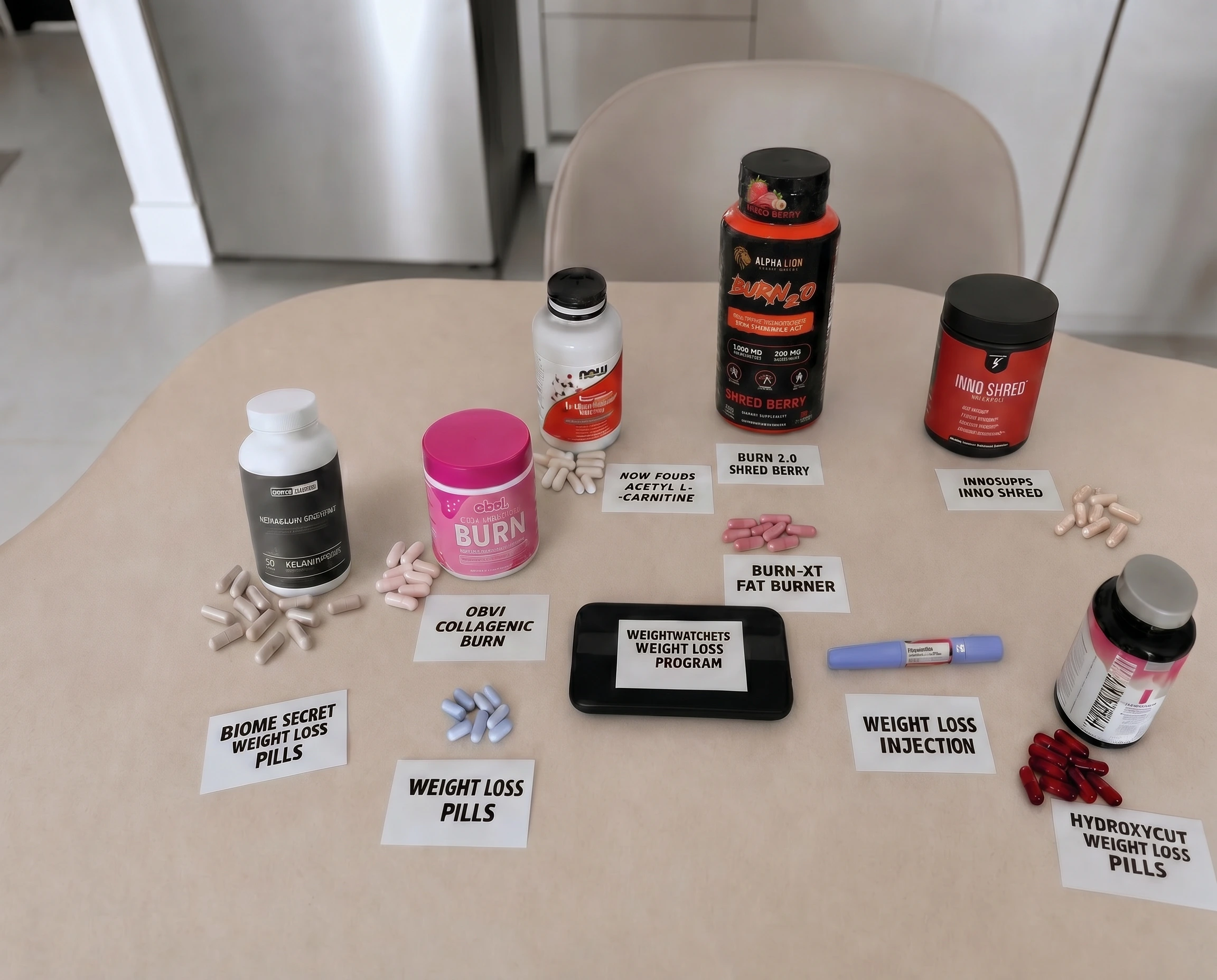 Weight loss methods comparison