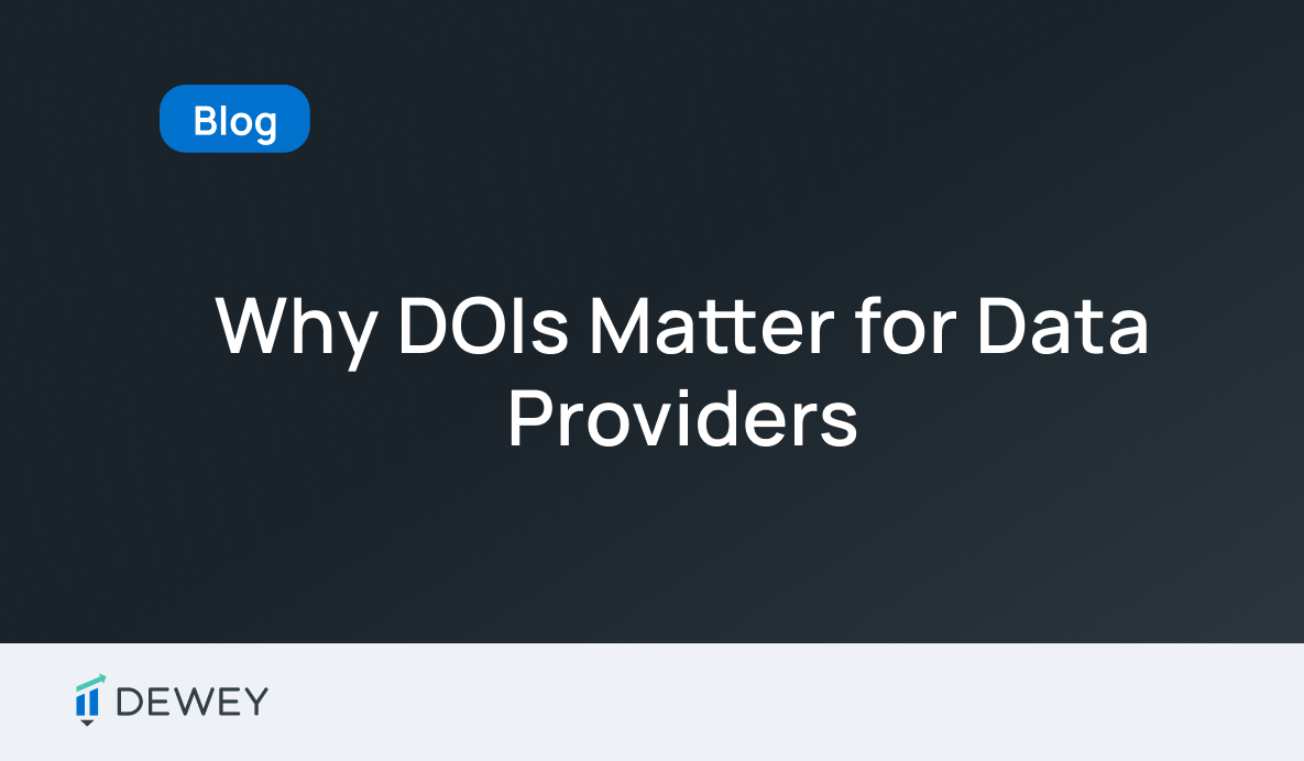 Why DOIs Matter for Data Providers