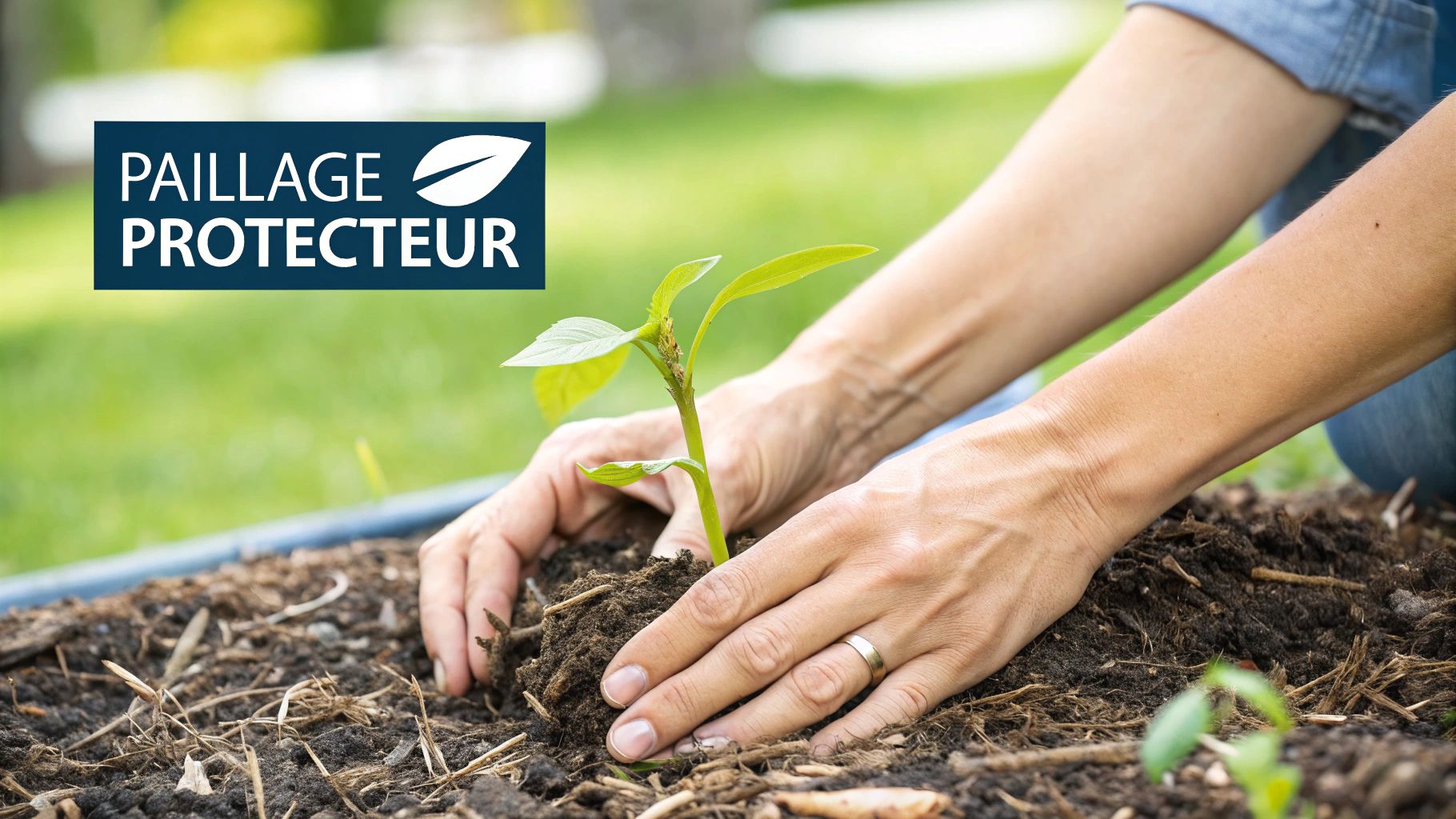 Protection et paillage des zones sensibles