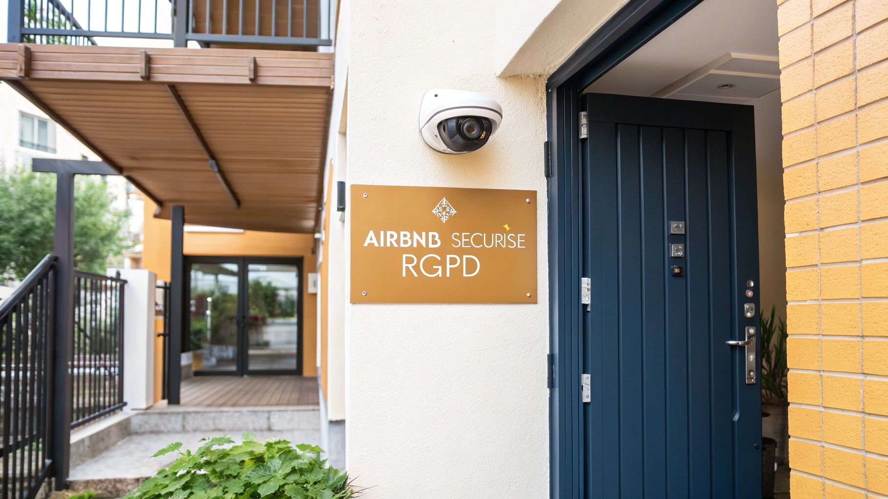 Sécuriser un appartement Airbnb avec vidéosurveillance RGPD facilement