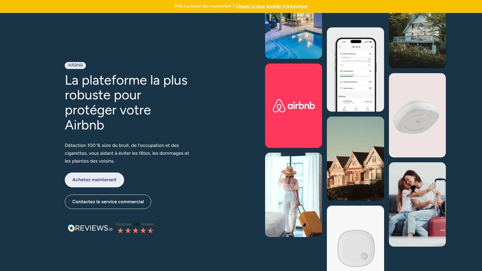 Minut (site officiel) – Capteur bruit/occupation/tabac pour hôtes Airbnb
