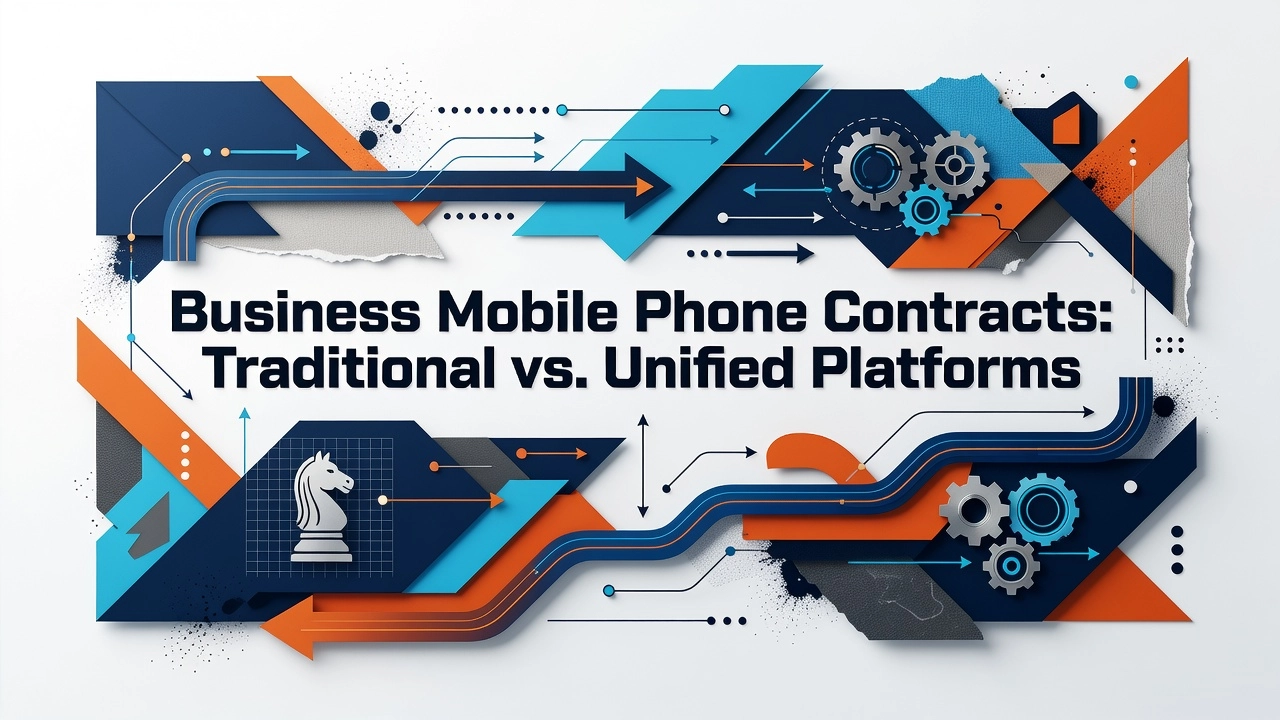 Professional header image for comparison analysis: Business Mobile Phone Contracts: Traditional vs. Unified ...