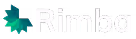 Rimba company logo with teal geometric leaf design to the left of the word 'Rimba' in white text on a dark background.
