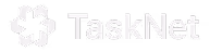 TaskNet logo with a six-arrow circular design and the text 'TaskNet'.