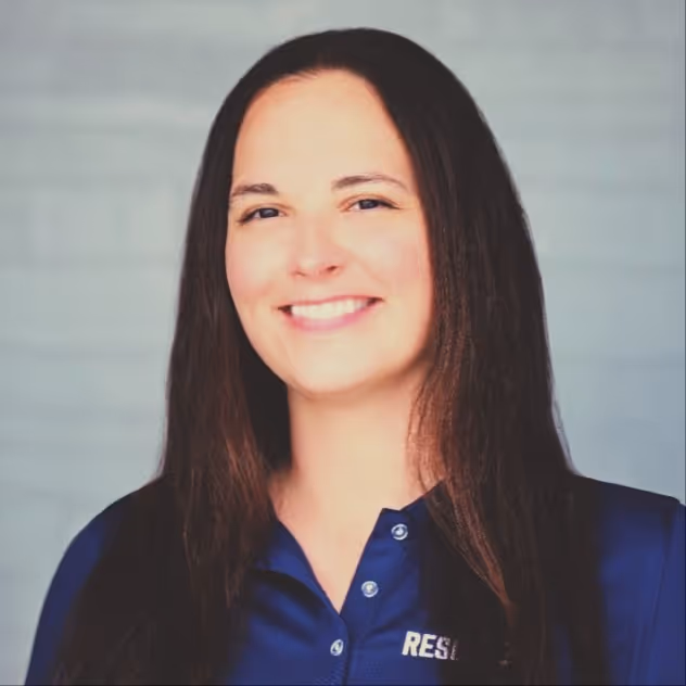 A Color portrait photograph of Erin Anderson