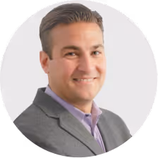 A color portrait photograph of Rob Alfano