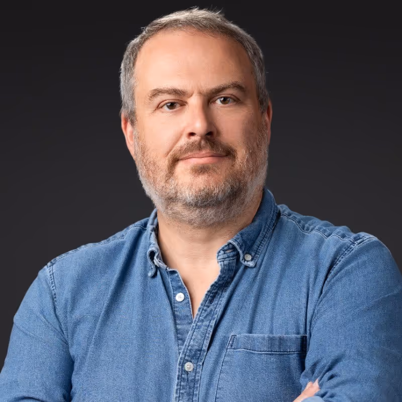 A color portrait photograph of Stuart Fredrich