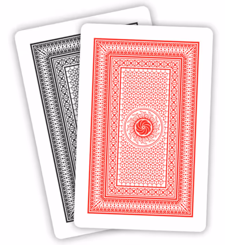 Hi-Tech Gold card backs laid out flat, showcasing refined geometric lines and golden accents.