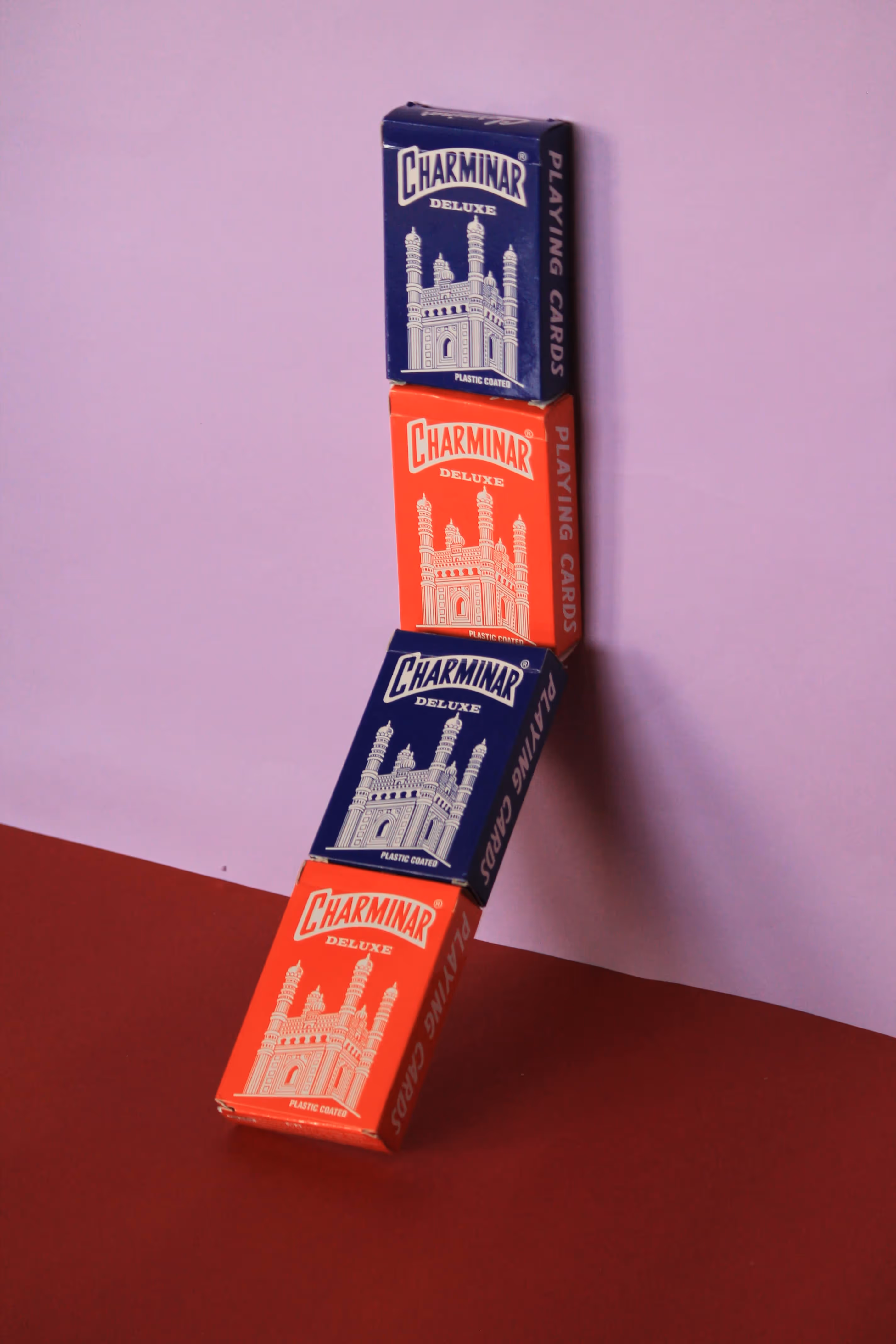 Charminar deck displayed upright, inspired by architectural elegance, with refined design elements and balanced composition.