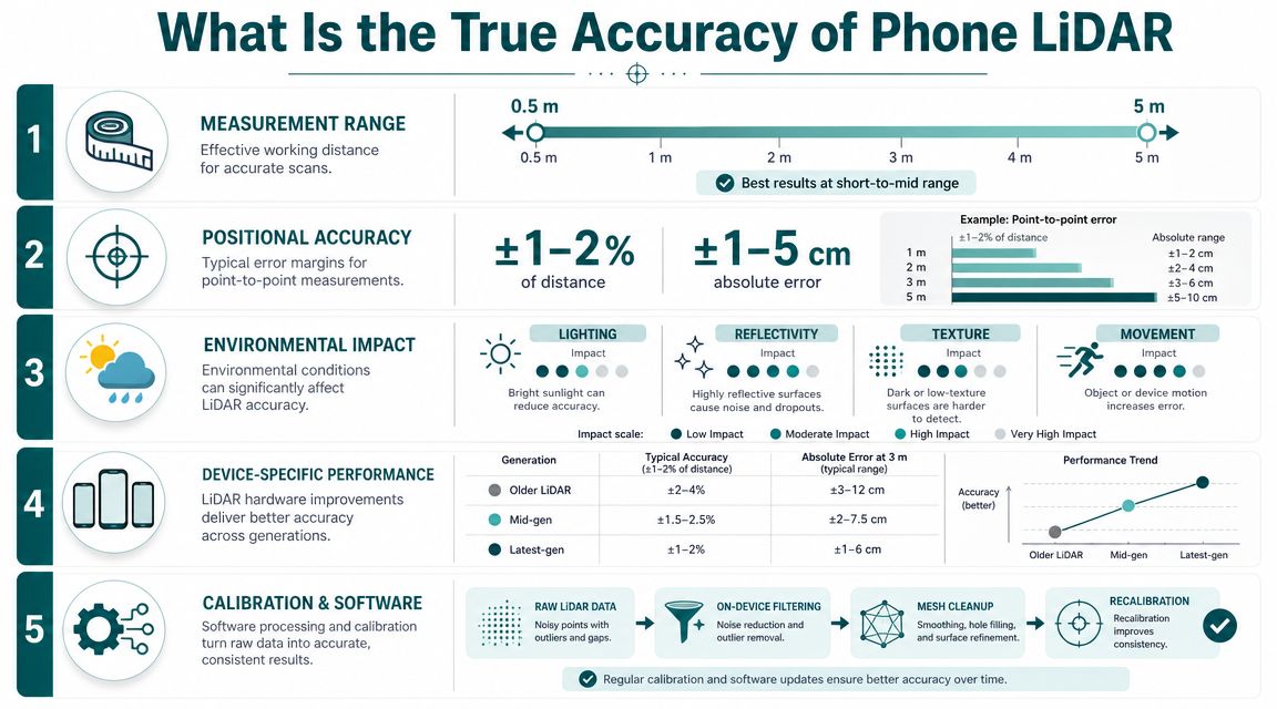 What Is the True Accuracy of Phone LiDAR