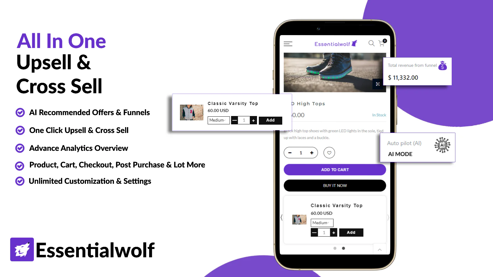 essentialwolf upsell shopify