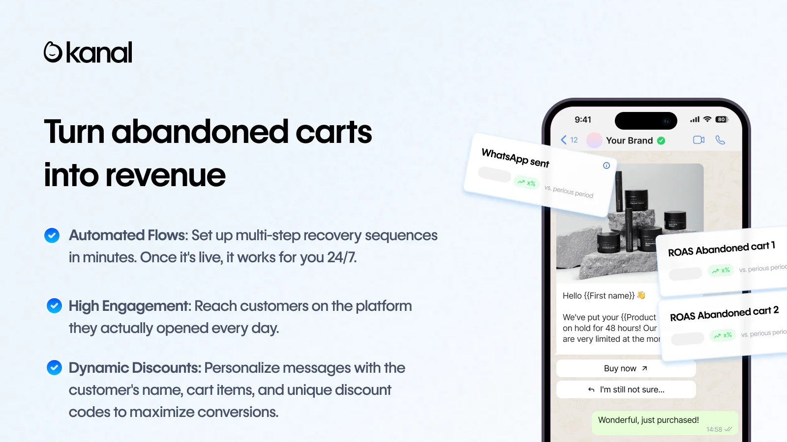 abandoned cart whatsapp