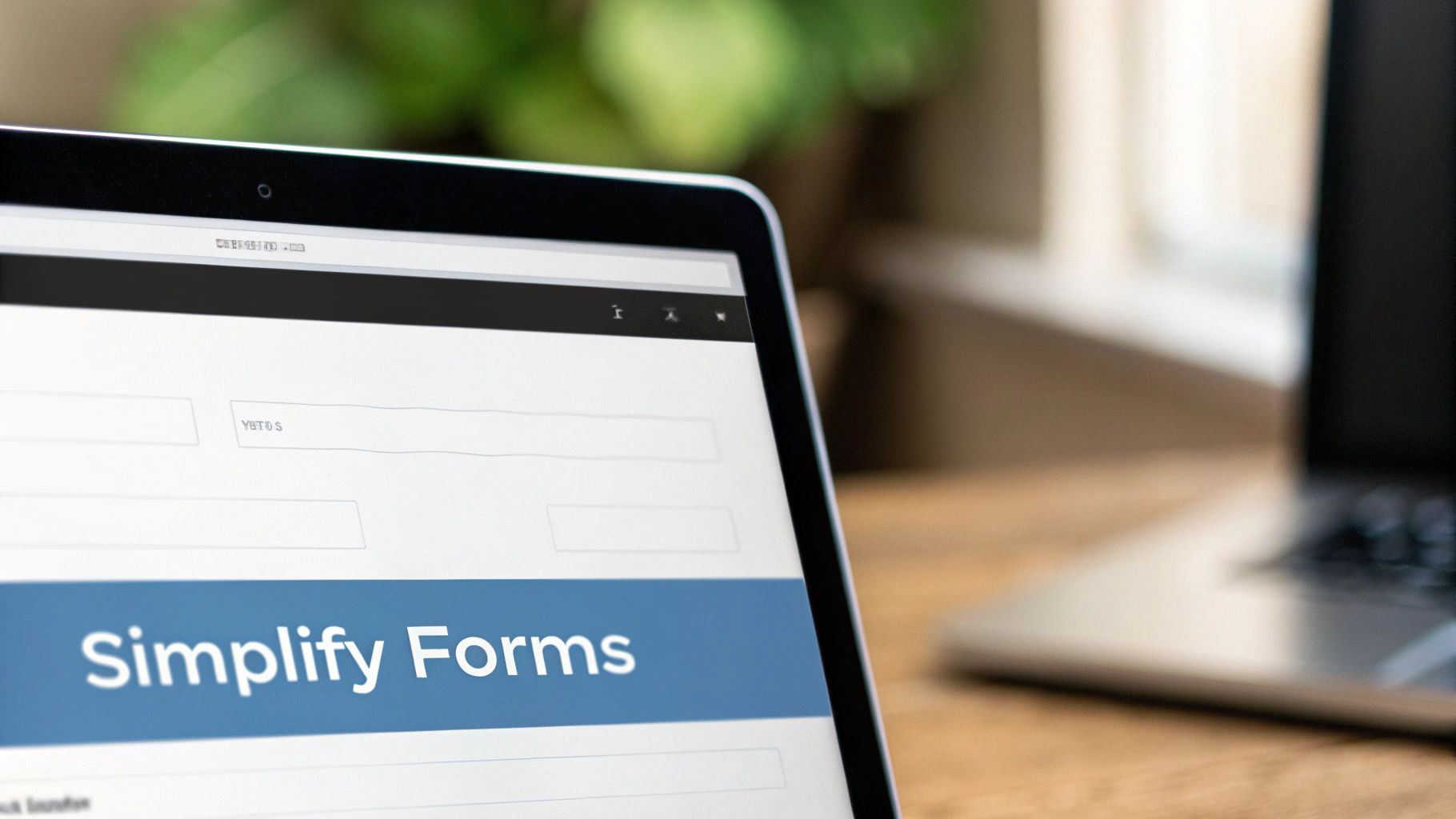 An optimized, single-column checkout form on a mobile device, showing clear fields and a progress bar.