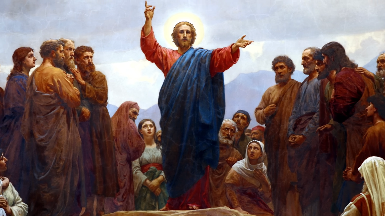 Image of Jesus with His followers