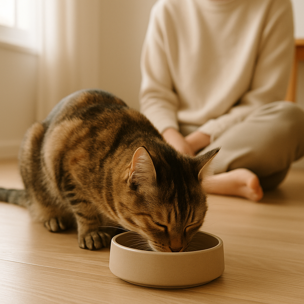 Katter spiser bedre med eieren til stede, viser ny veterinærforskning