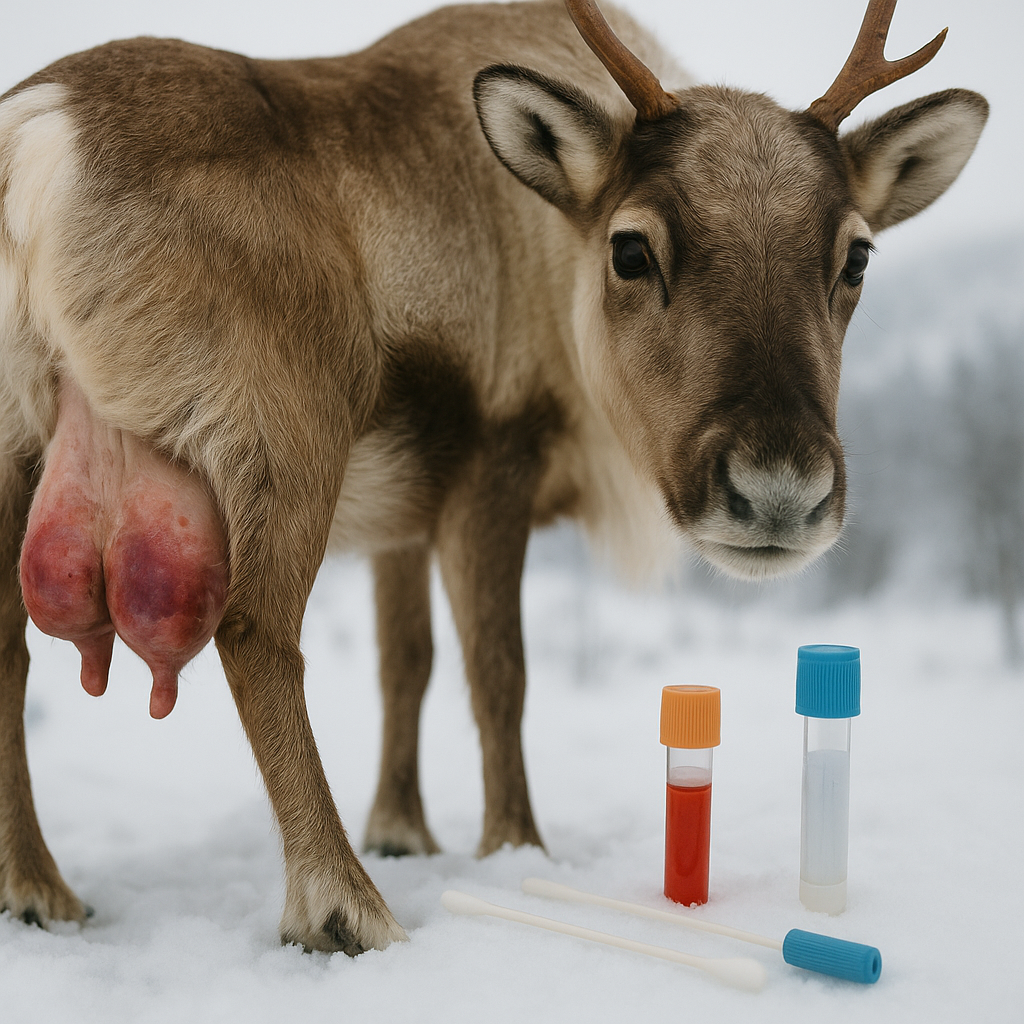 Mastit hos ren i Norge kopplas till Staphylococcus aureus och S. dysgalactiae