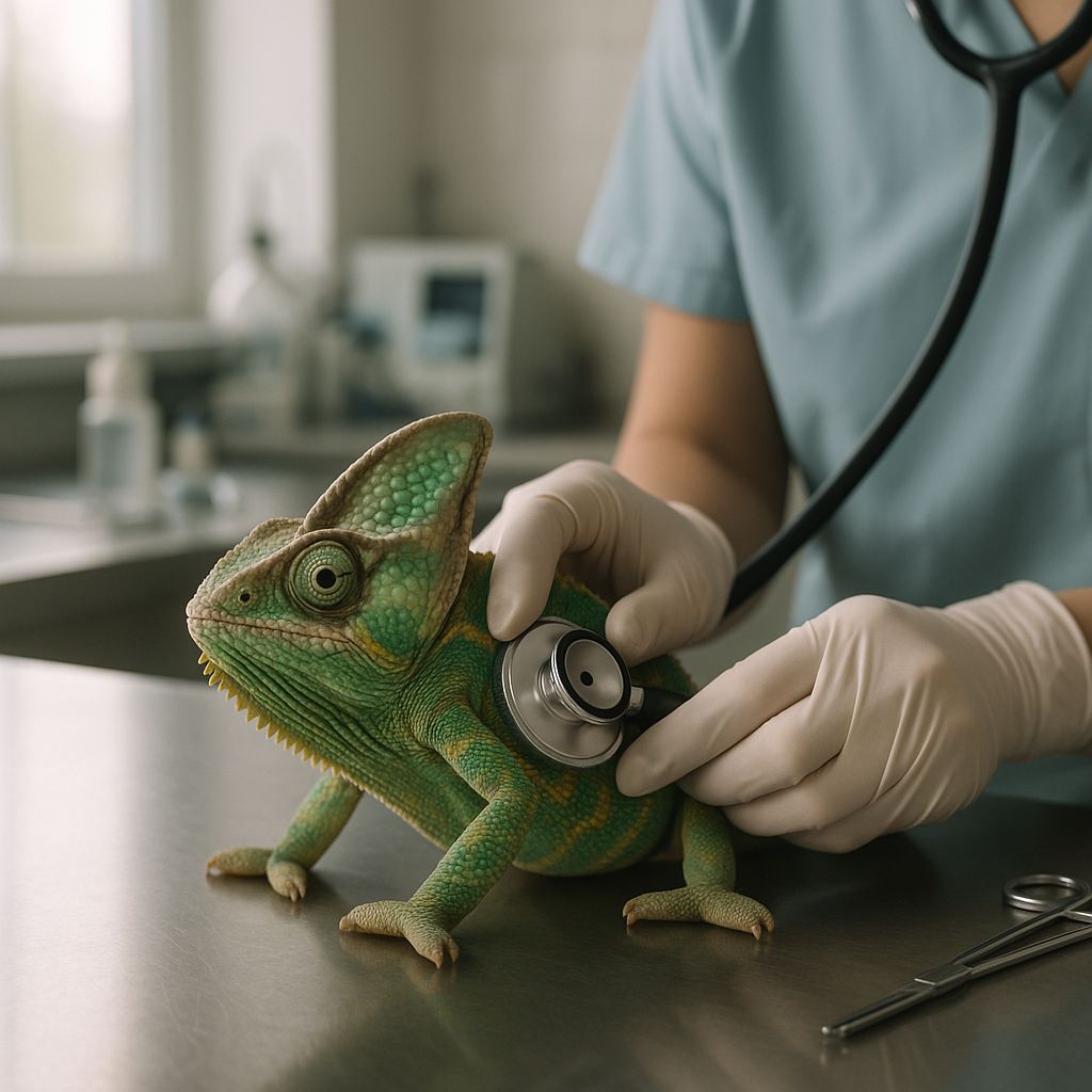 Bortsprungen kameleont återfunnen efter tre månader – nu veterinärundersökt
