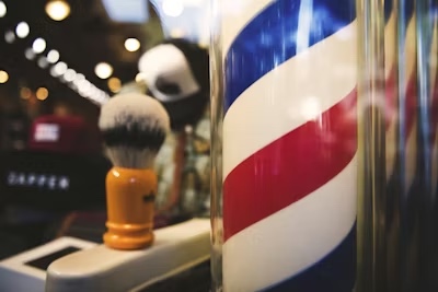 Classic men's haircut at Santana Barbershop in Fort Worth, TX