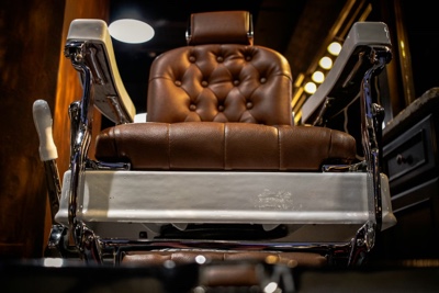 Hot towel straight razor shave at Santana Barbershop in Fort Worth, TX