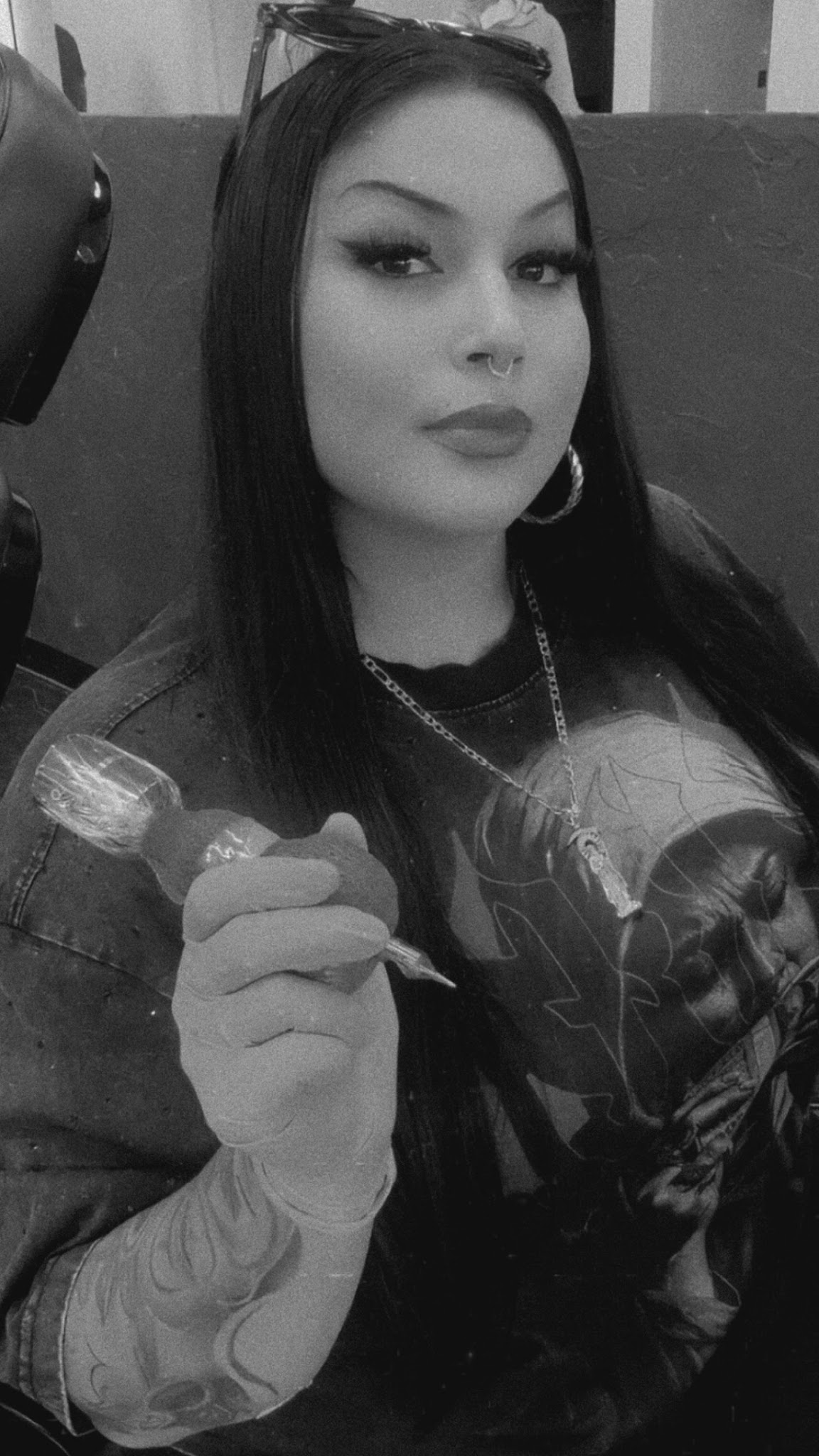 Jessica, black and grey tattoo artist at Santana Studio Co in Fort Worth, TX