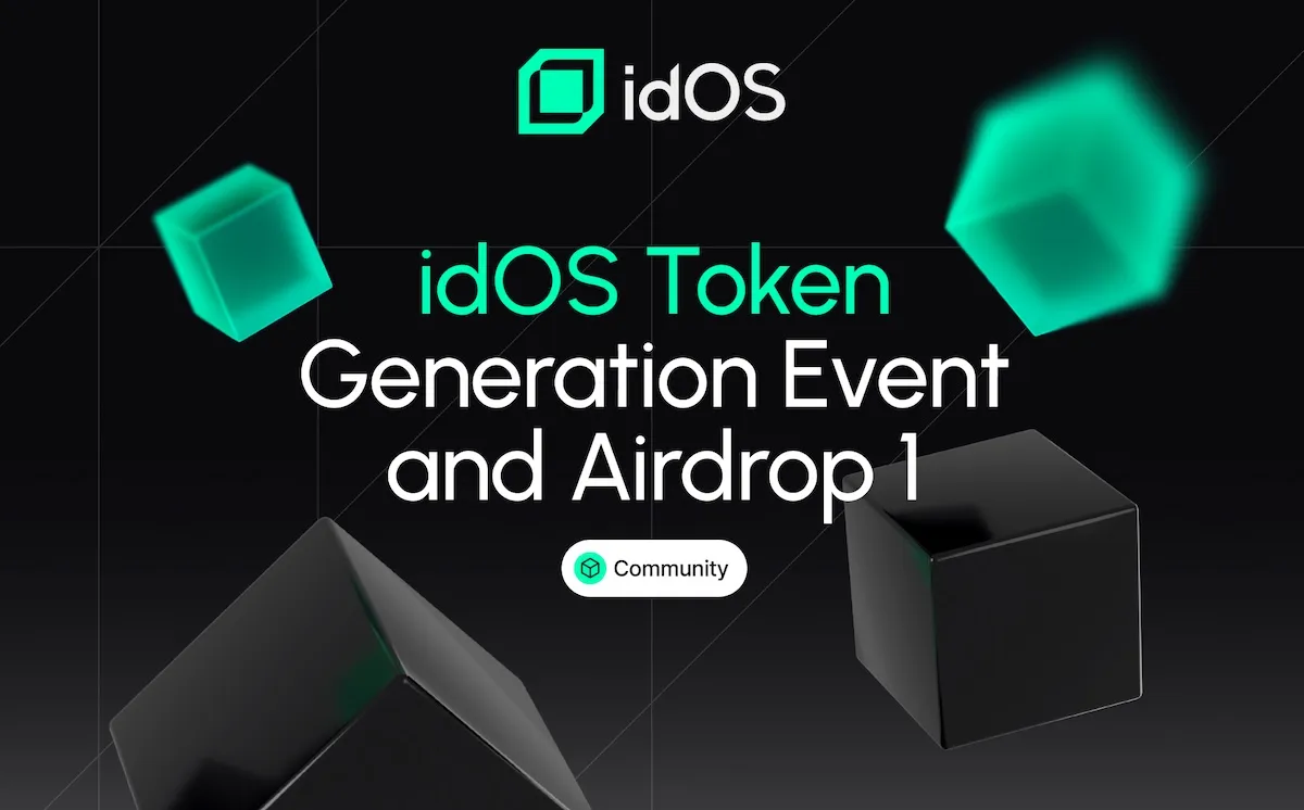 idOS Token Generation Event and Airdrop 1