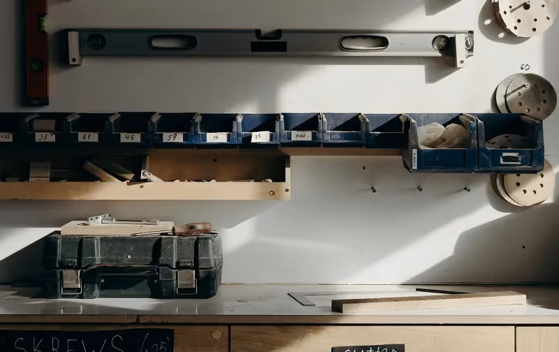 Install Tool-Specific Wall-Mounted Shelves