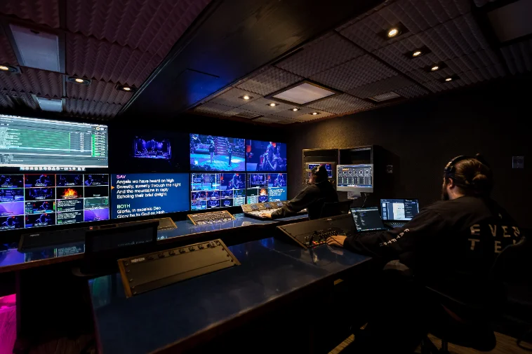 Large Broadcast Truck