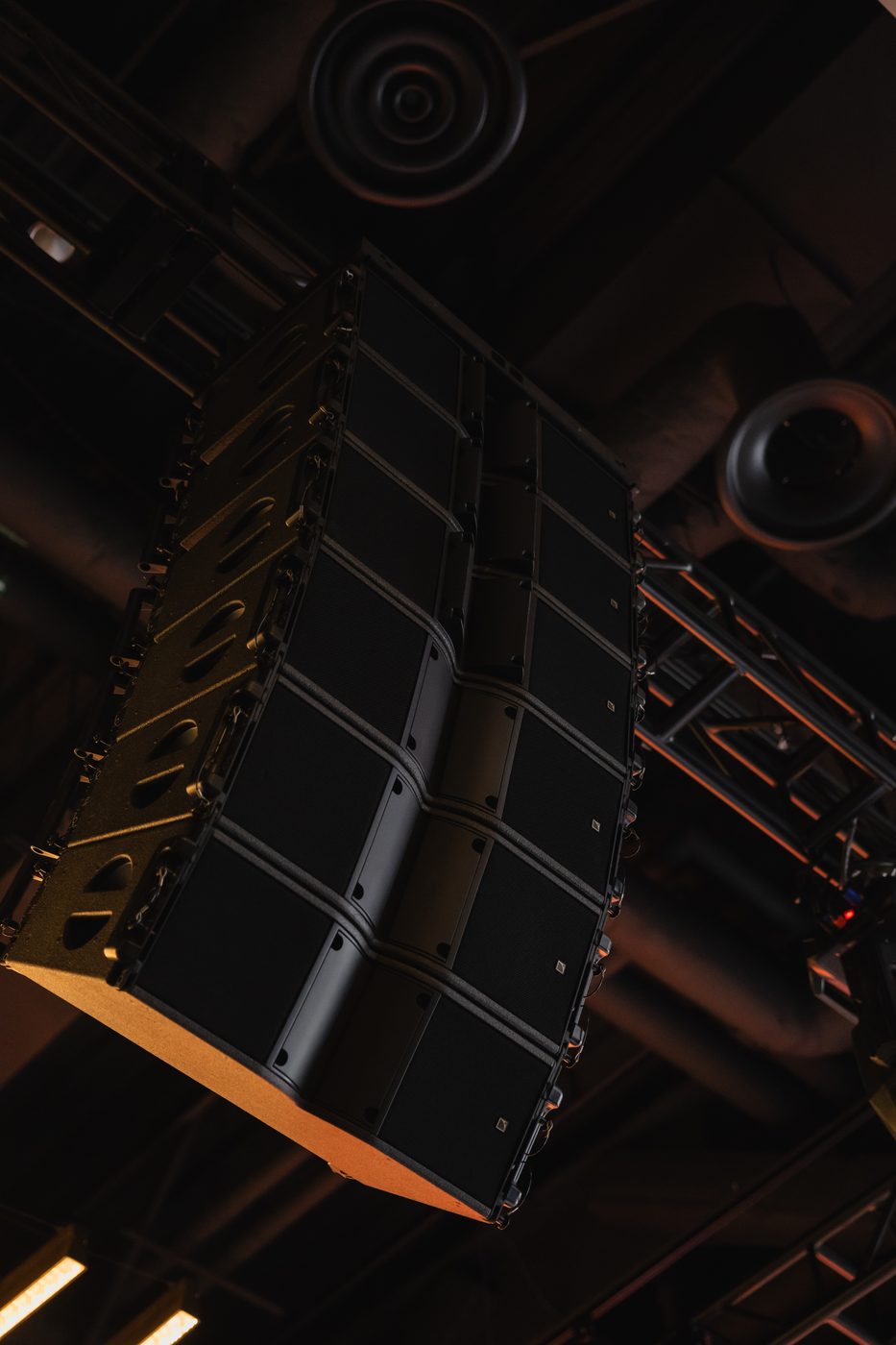 L-Acoustics line-array PA flown for a live event
